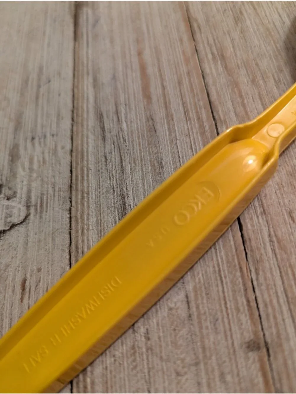Ekco Slotted Serving Spoon Yellow Nylon Plastic 11